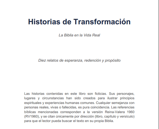 Historias de Transformacion: La Biblia en la vida real. thumbnail 2