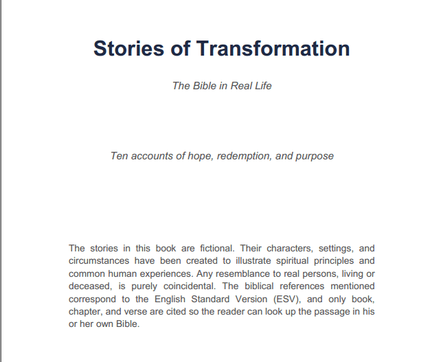 Stories of Transformation: The Bible in Real Life thumbnail 2